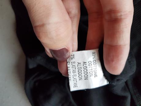 Čierne bavlnené tričko vel.m, m