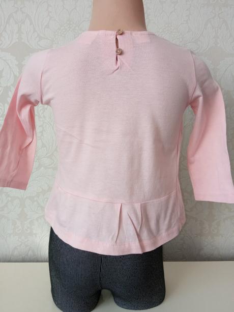 Dievčenské tričko s volánikom a potlačou (2-3 r.), zara,98