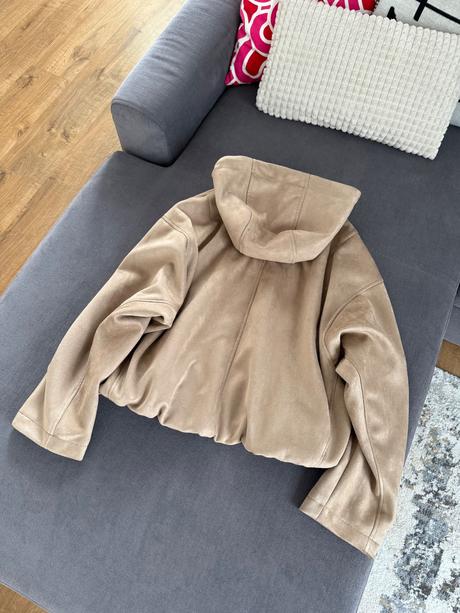 Zara semišová bombera, zara,l / m