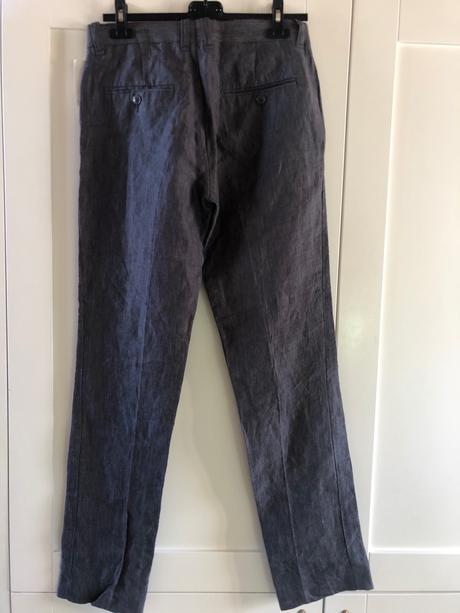 Ľanové nohavice s/30, h&m,s