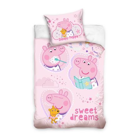 Carbotex obliečky do postieľky peppa pig, šírka (cm): 100,dĺžka (cm): 130