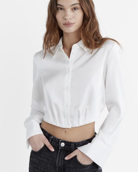 Biela košeľa, stradivarius,s