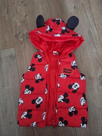Červená vesta mickey mouse unisex, pepco,80