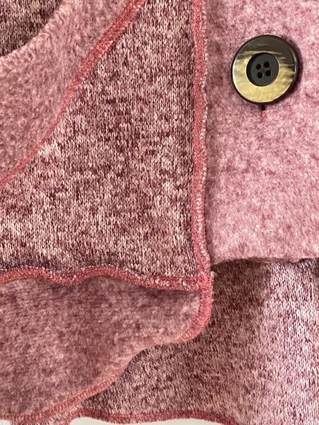 Ružový kabátik značky žena bohyne, l