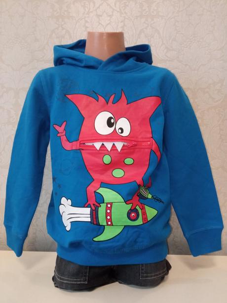 Chlapčenská mikina s potlačou veľk.122, kiki&koko,122