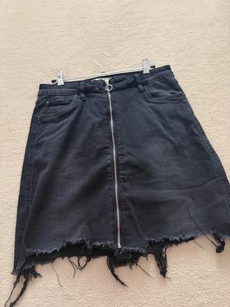 Čierna riflová sukňa, m