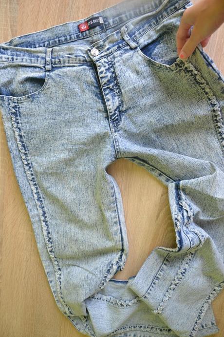 Krásne rifle so strapčekami s/m cca, m