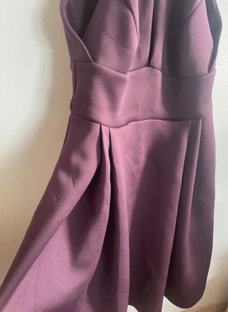 Slivkove midi saty asos, xl