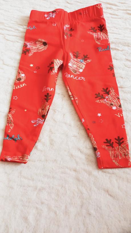 Detské nohavice tu s vianočným motívom, tu,74
