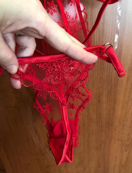 Nové červené sexy čipkované push-up body, 75 c, new yorker,75c