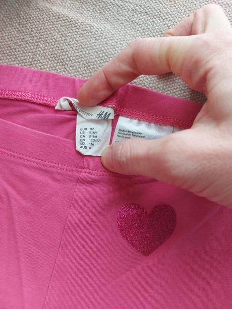 7/8 leginky h&m 116 7ks, h&m,116