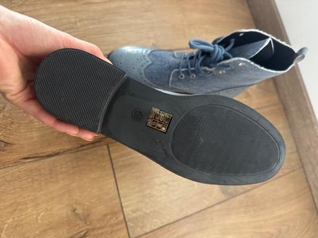 Šnurovacie denim topánky, 38