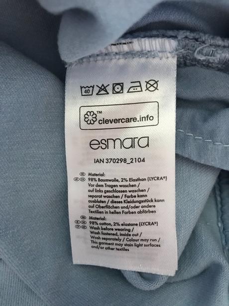 Svetlomodré slim fit nohavice / rifle, esmara,42