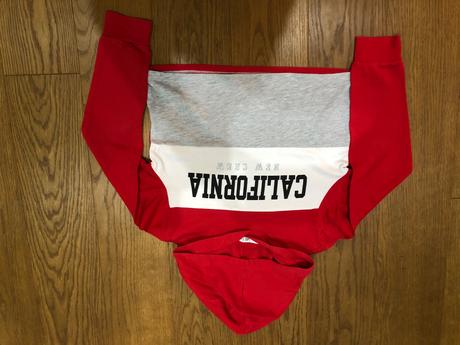 Nátelník s kapucňou crop top, h&m,146