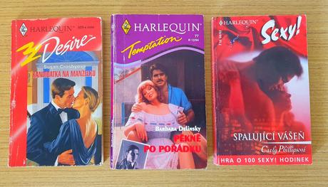 Knihy harlequin za 0,20 eur, 