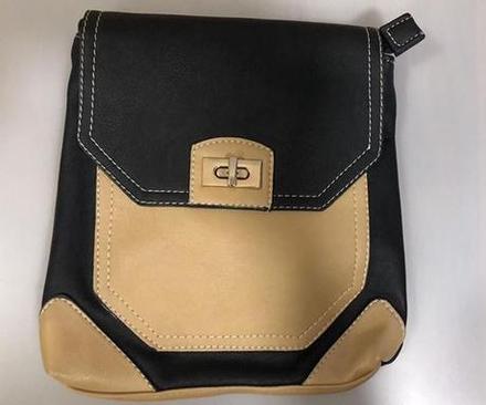 Cierno-kremova damska kabelka,