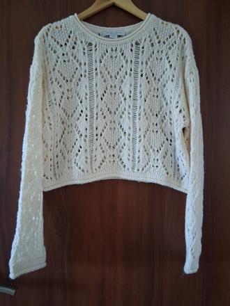 Krátky oversize sveter, amisu,s