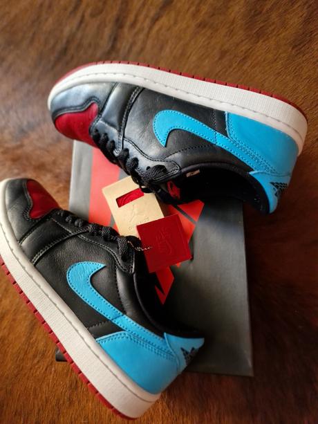 Nike air jordan 1 retro low og eu 40.5 black / pow, nike,40