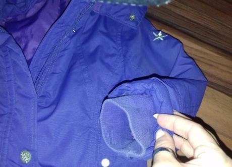 Fialová bundička na zips gombíčky-číslo 98, 98