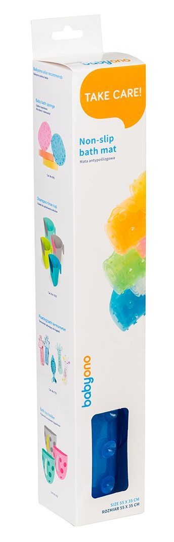 Babyono protišmyková podložka malá modrá, 55x35 cm,