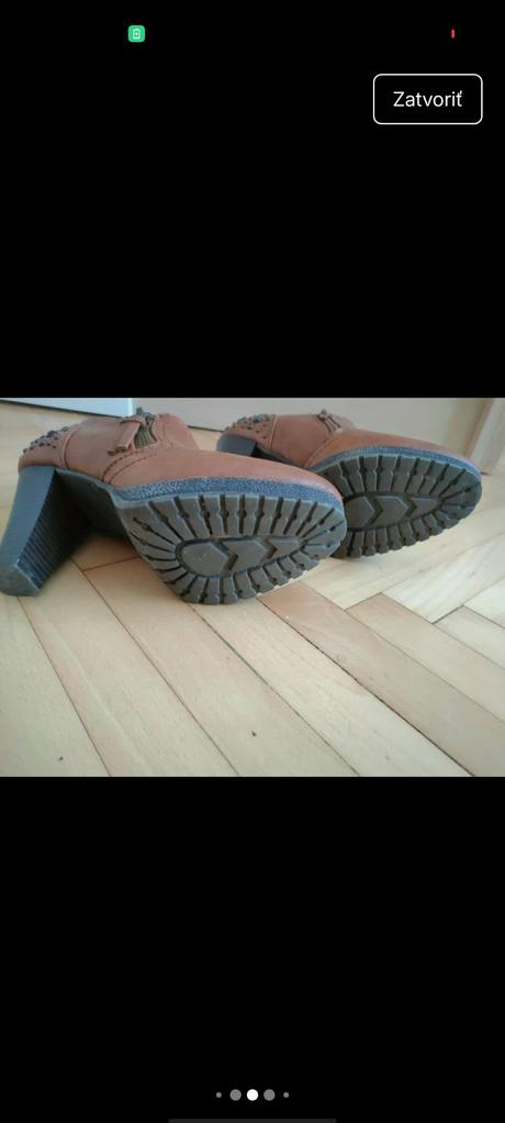 Členkové topánky na vysokom podpätku, graceland,38