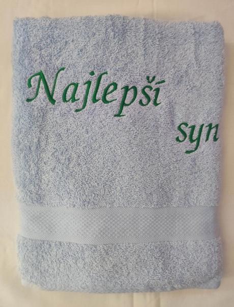 Osuška s textom najlepší syn, 