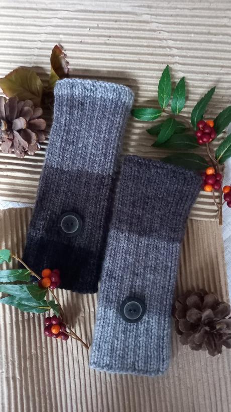 Pletené rukavice bez prstekov 1., 