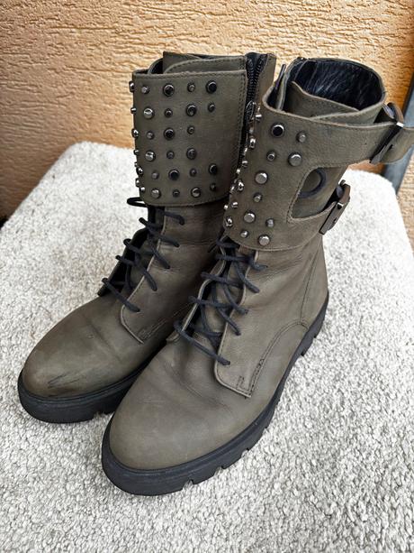 Kožené čizmy, gino rossi,38