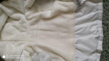 Biela perleťova zimná bundička, george,62