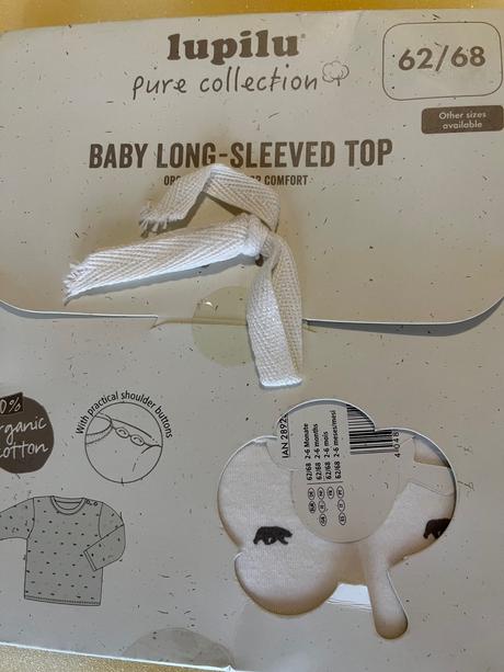 Tričko dlhy rukáv, lupilu,68