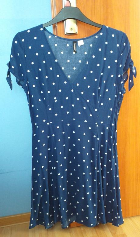 Tenké bodkované šaty, h&m,42