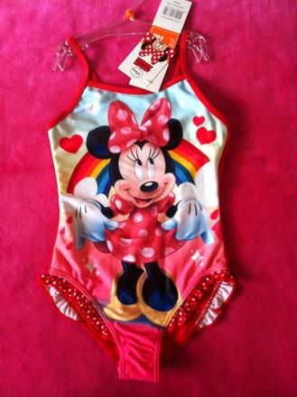 Dievčenské celé plavky minnie mouse - v.128., disney,128