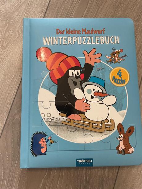 Krtek kniha puzzle nemčina,