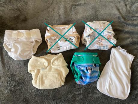 Latkove plienky - set - new born, plienkáčik,2 kg - 6 kg