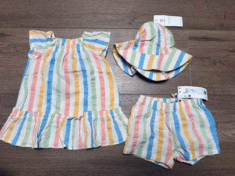 Set tunika kraťasy klobuk lindex 68, lindex,68