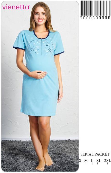 Materská nočná košeľa na dojčenie do pôrodnice, vienetta secret,l / m / s / xl / xxl