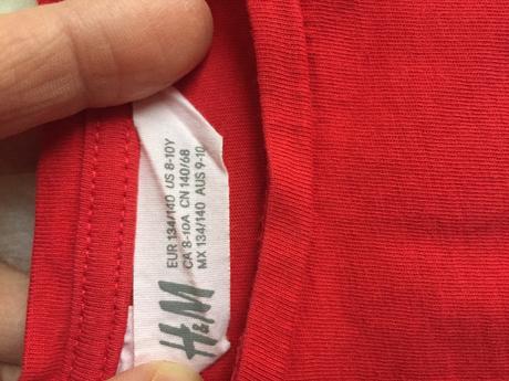 Krátke tričko- croptop h&m 134/140, h&m,134