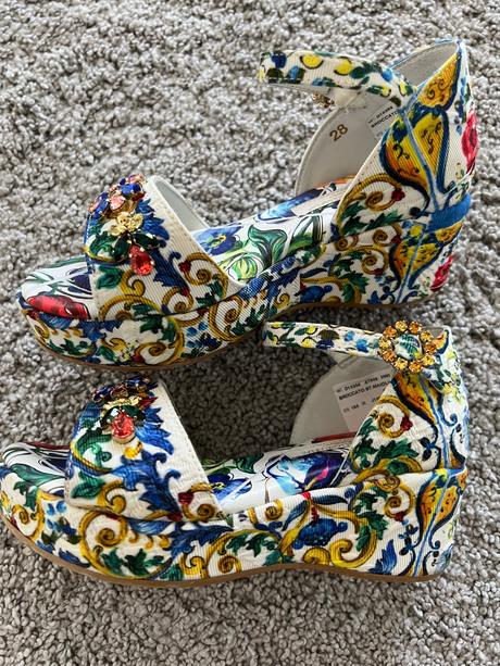 Dolce&gabbana dievčenské sandálky vel.28, dolce&gabbana,28