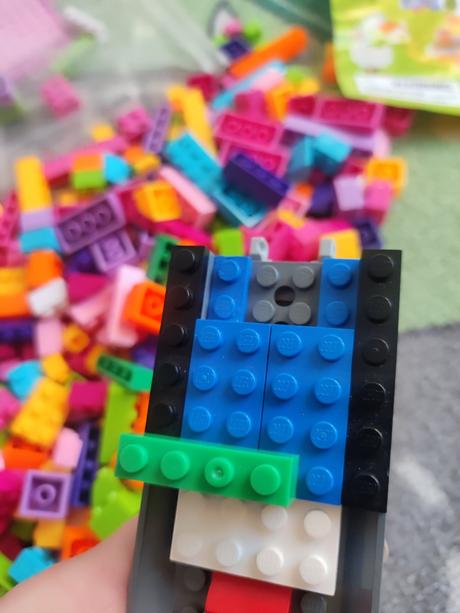 Creative pink 400ks + 2x podložka,stavebnica,kocky,