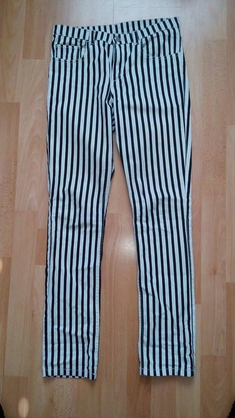 Dievčenské pružkovane nohavice, h&m,164