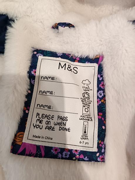 Vetrovka frozen, marks & spencer,122