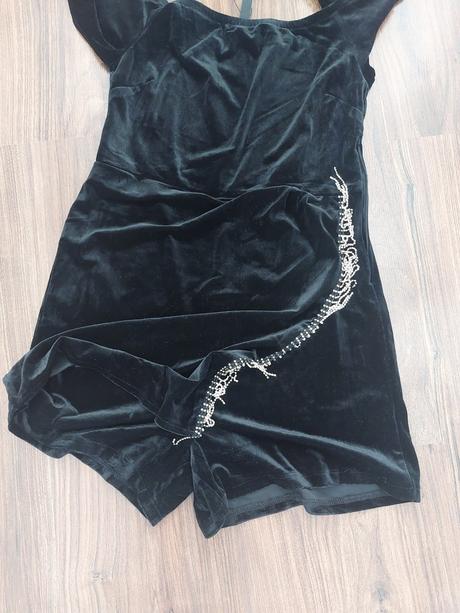 Dámsky zamatový krátky overal, xl