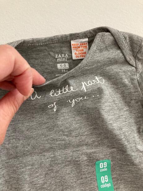Predam nenoseny komplet leginy a tricka, zara,74