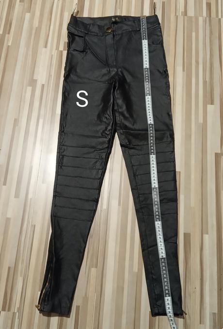 Nohavice eko koža, s