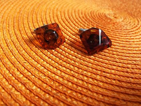 Jantárové manžetové gombíky,