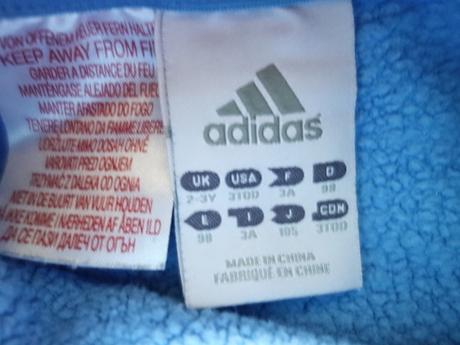 Teplejšia mikina adidas, adidas,98