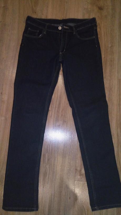 Indigové jeansy, h&m,158