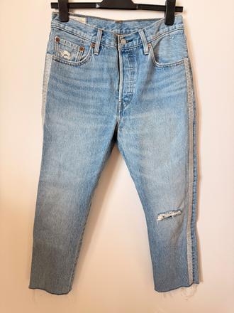 Levis rifle jeansy mom fit s kamienkami, levis,s