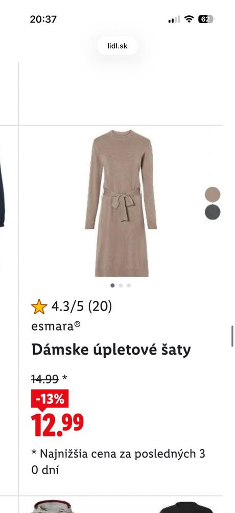 Pletené šaty nové, esmara,xs