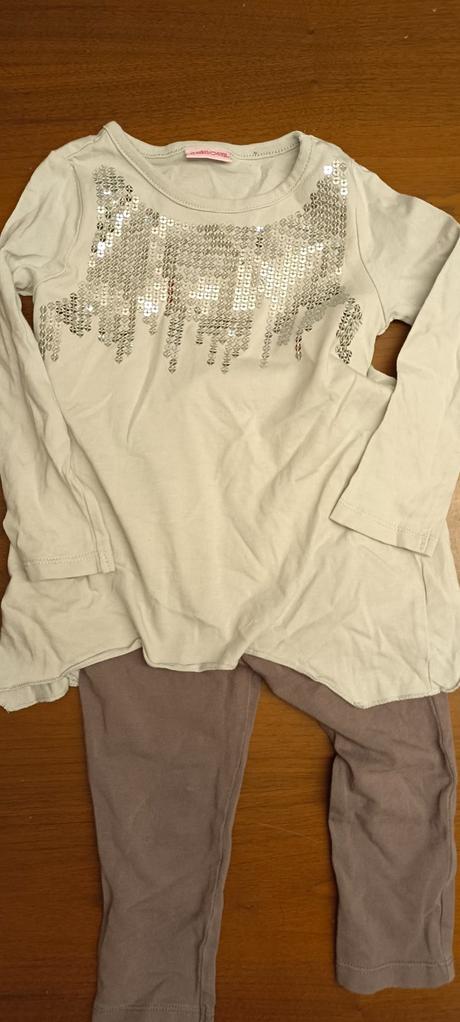 Flitríkové predĺžené tričko+legíny,veľ.1-2roky, cherokee,86
